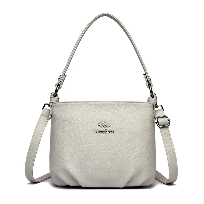 Luxury Shoulder Bags for Women 2026 New Designer Soft Leather Crossbody Bags Casual Messenger Sac Women Bag Purses and Hangbags