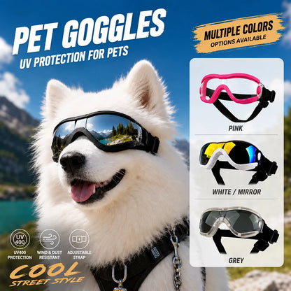 1pc UV Protective Goggles for Dogs Cat Sunglasses Cool Protection Eyewear for Small Medium Dogs Outdoor Riding Pets Accessorie