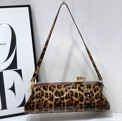 Women Long Armpits Clutch Bag With Removable Shoulder Strap Fashionable Party Bag Luxury Designer Clip Handbag Purses For Ladies