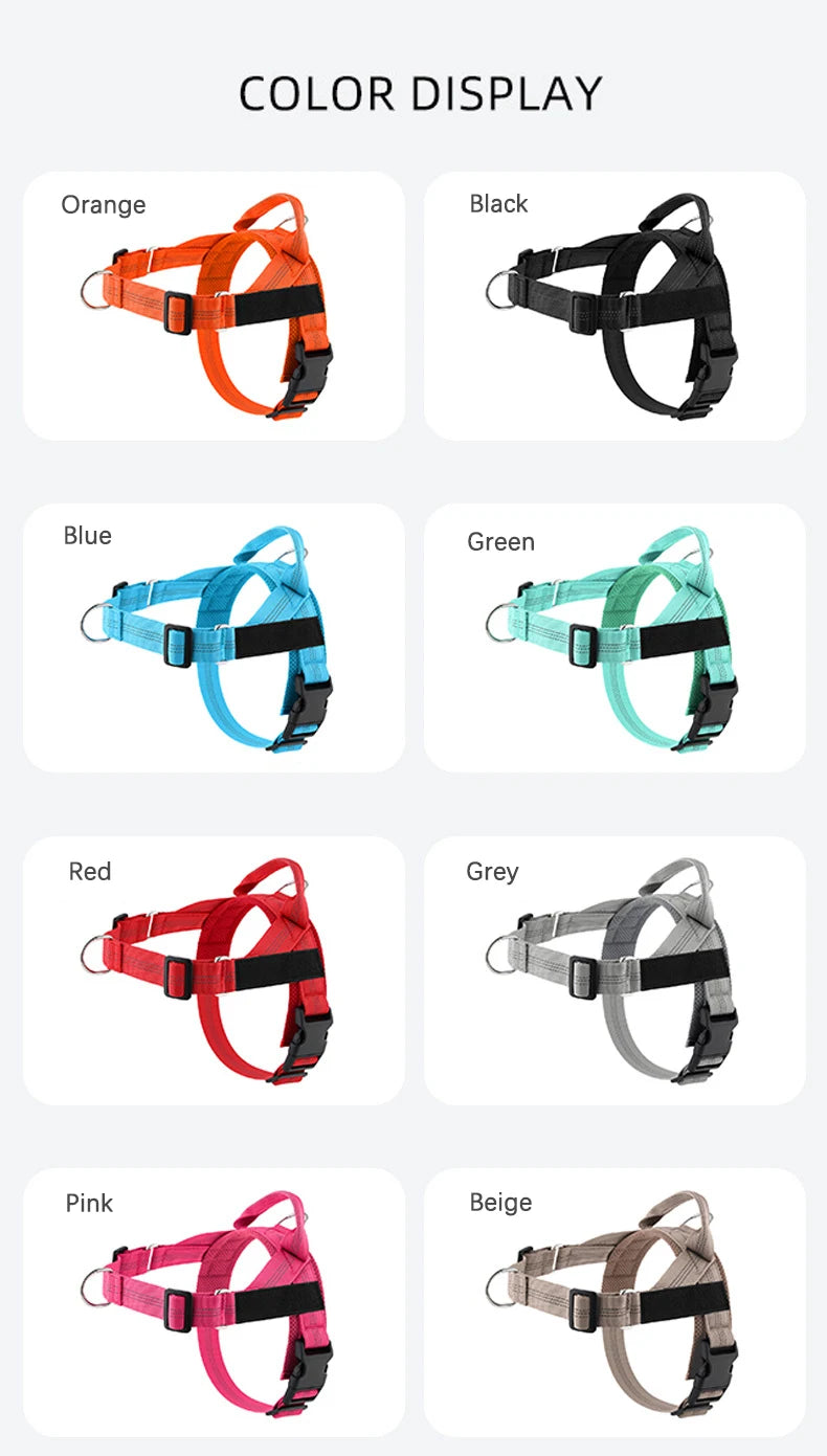 Personalized Reflective No Pull Harness for Small Medium Dog Washable Explosion-proof Comfort Dog Harnesses Pechera Para Perro
