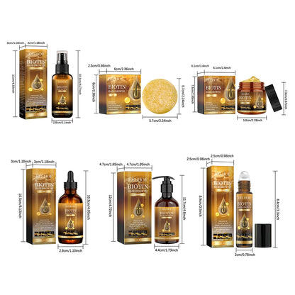 Biotin Hair Growth Products Fast Growing Oil Conditioner Frizz Damaged Repair Hair Thinning Soap Nourish Root Dense Hair Shampoo
