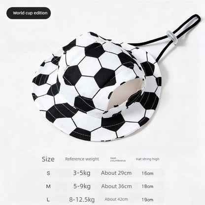 1Pcs S/M/L Cute Print Dog Hat for Small Medium Dogs Adjustable Pet Cap Puppy Pug Corgi Dachshund Hats Summer Out Pet Accessories