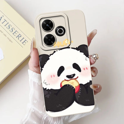 Casing For Redmi 13 Case 13 5G Cute Cat Fashion Luxury Flowers Silicone Shockproof Back Cover For Redmi 13 5G Phone Case Bumper