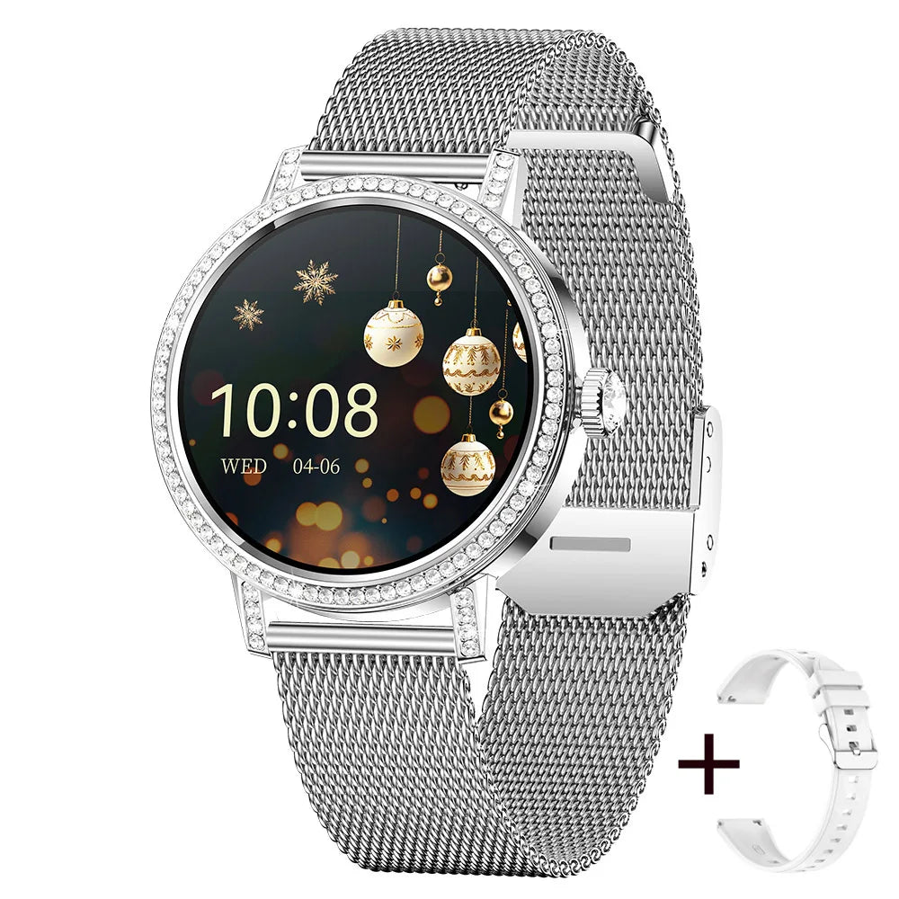 Luxury Bluetooth Call Smartwatch Women's Smart Watch Clock Ladies Gift Fitness Tracker Wrist Watches for Woman Android iOS 2026