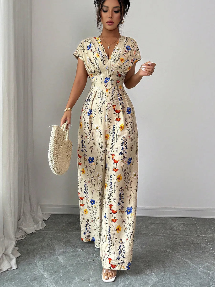 Women's Summer Elegant Short Sleeve High Waist Women's Clothing Straight Office Lady Fashion New Arrival Trendy
