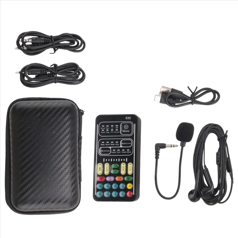 Voice Changer Handheld Microphone Voice Changer with Sound Multifunctional Effects Machine for Phone//Switch (i9)