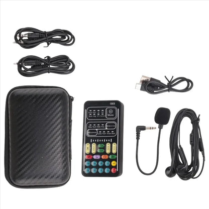 Voice Changer Handheld Microphone Voice Changer with Sound Multifunctional Effects Machine for Phone//Switch (i9)