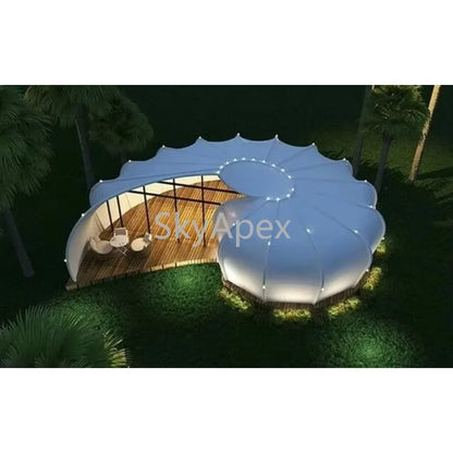 Made in China Geodesic Dome Building Tent Waterproof UV Resistant Windproof Spacious Customized For Luxury Glamping Party Events
