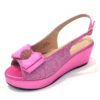 Sandals Woman Summer 2024 New Arrival Specially Designed Black African Women's Round Toe High Heels Suitable for Wedding Party