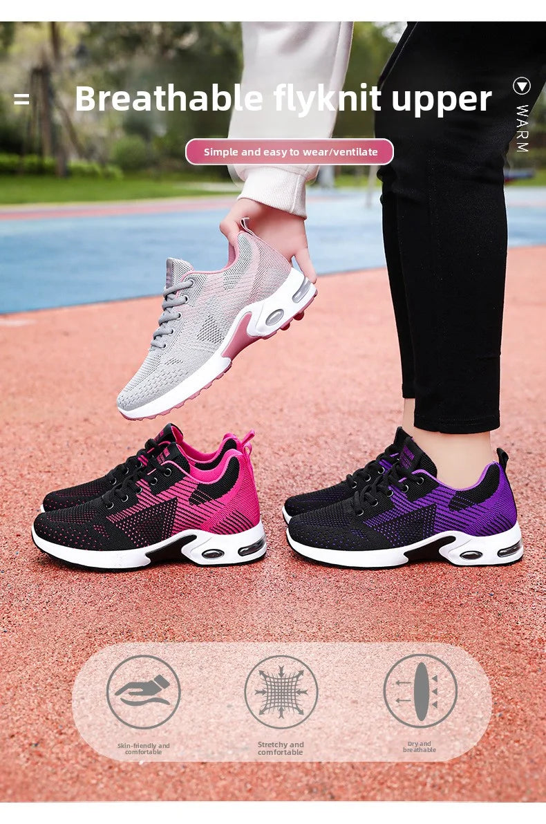 Women Platform Casual Sneakers Shoes Mesh Breathable Running Shoes Chunky Summer Sports Tenis Shoes 2025 Luxury Vulcanize Shoes