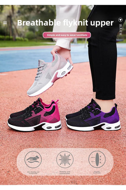 Women Platform Casual Sneakers Shoes Mesh Breathable Running Shoes Chunky Summer Sports Tenis Shoes 2025 Luxury Vulcanize Shoes