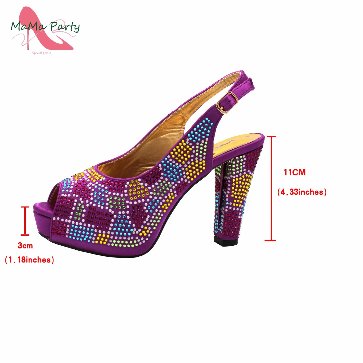 2024 Special Design Wine Color High Quality Square Heels Sandal Italian New Shoes and Bag Set for Wedding