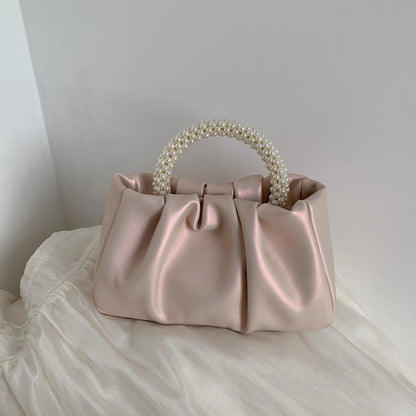 Fashion Pearl Handle Women Dinner Clutch Purse Handbags Luxury Design Ladies Square Shoulder Bags Female Small Messenger Bag