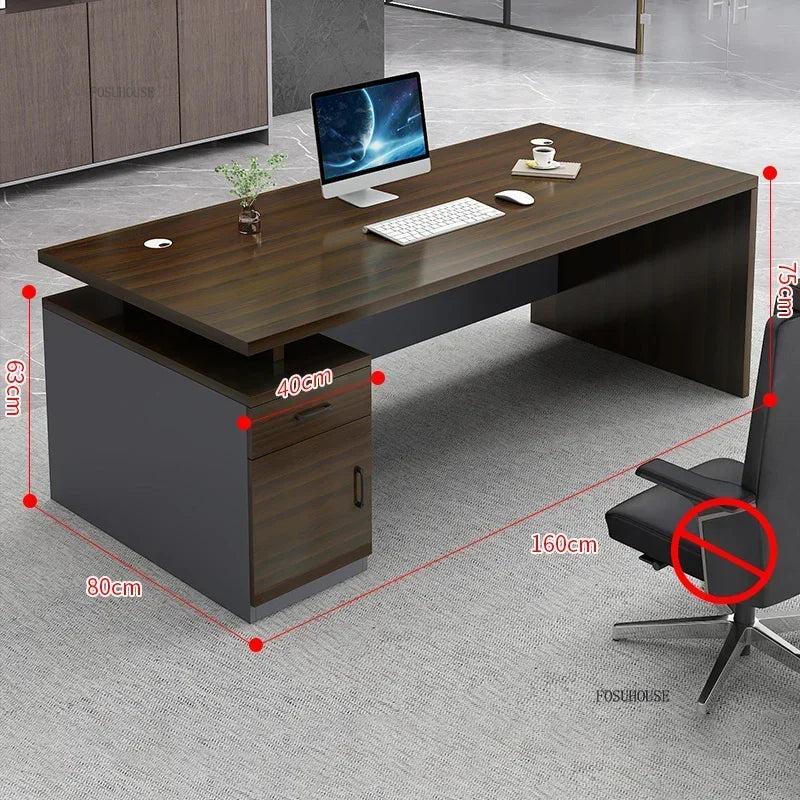 Study Room Single Computer Desk  Office Furniture Nordic Designer Staff Office Desks Nordic Simple Boss Training Office Desk GZ