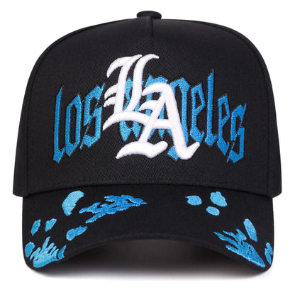 Unisex Gothic LA LOS ANGELES Embroidery Baseball Caps Spring Autumn Outdoor Adjustable Casual Hats Sunscreen Hat Sports Cap