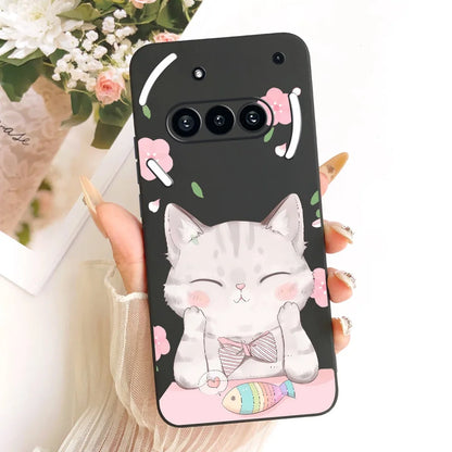 Casing For Nothing Phone (3a) A059 Cover For Nothing Phone 3a Case Silicone Cute Cat Fashion Butterfly Funny Painted