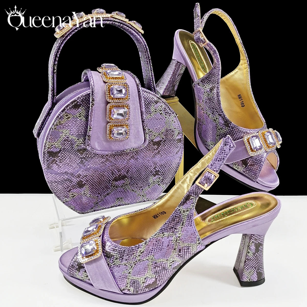 INS-Inspired Italian Design Elegant Women High Heel and Bag Nigeria Wedding Party Shoes and Bag–Fashionistas Exclusive Products