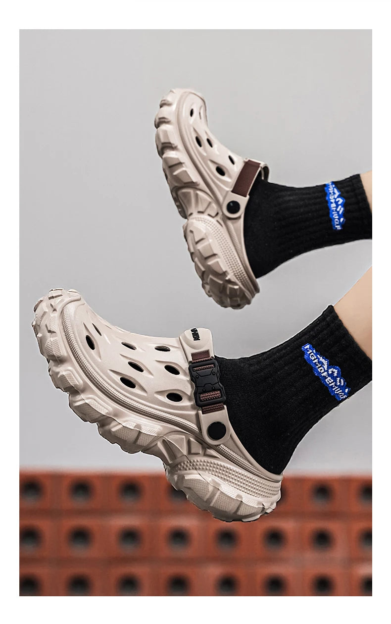 Summer Casual Sandals Men Outdoor Slippers Flat Mens Flip-flop Lightweight Beach Shoes Indoor Home Anti-slip Bathroom Slides