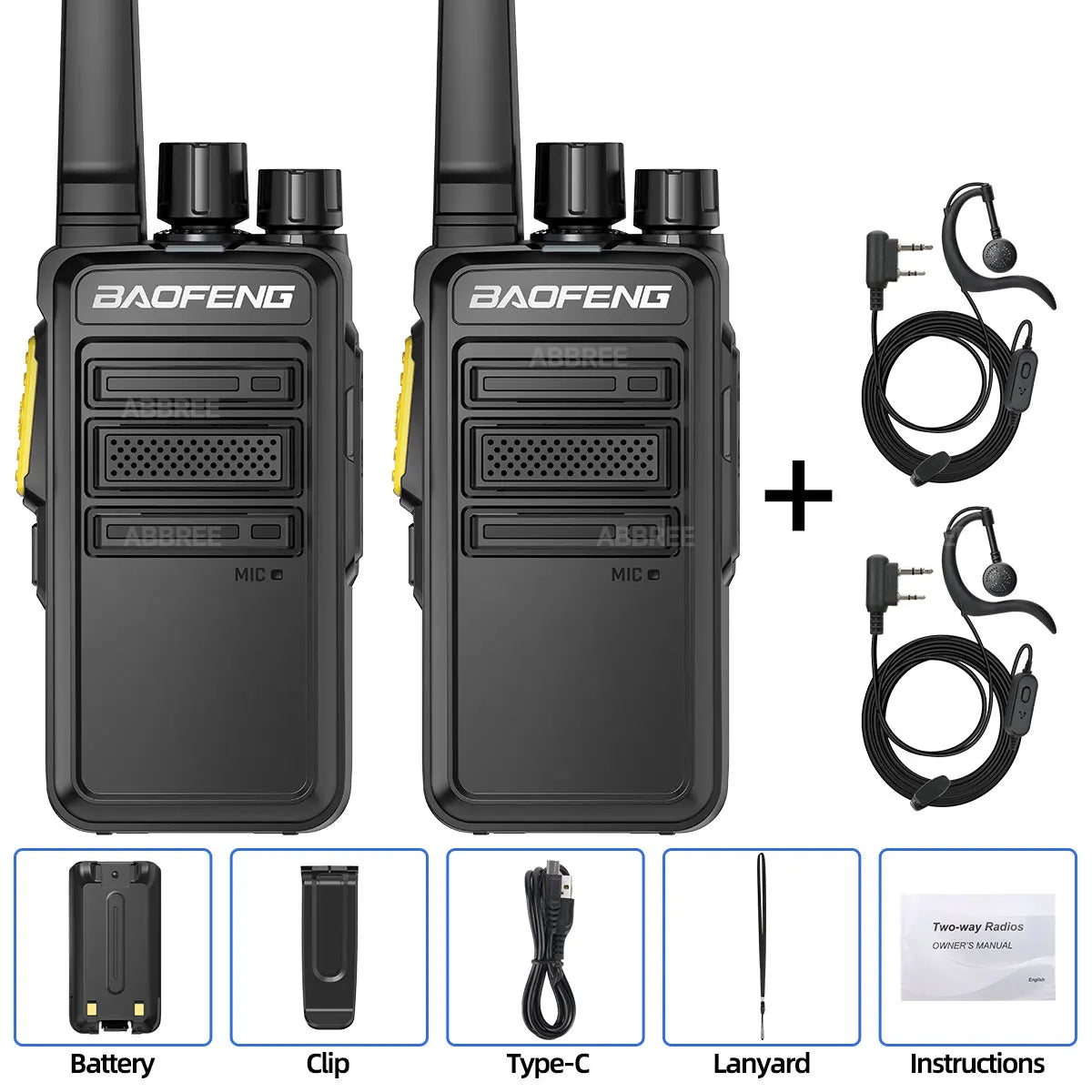 Baofeng BF-V12D GMSK Digital Walkie Talkie UHF Encrypted Call Noice Reduction HD Radio Wireless Copy Frequency Two Way Ham Radio