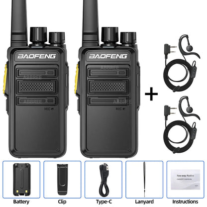 Baofeng BF-V12D GMSK Digital Walkie Talkie UHF Encrypted Call Noice Reduction HD Radio Wireless Copy Frequency Two Way Ham Radio