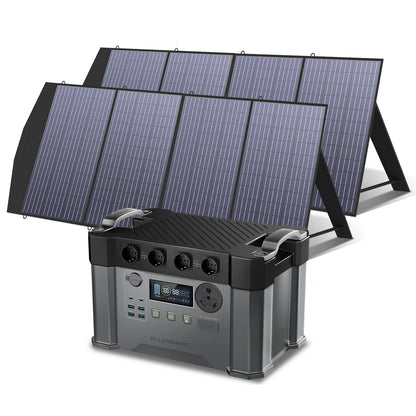 ALLPOWERS S2000 PRO Solar Generator 2400W Power Station & SP027 100W / SP033 200W Folable Solar Panels solar Charger for Camping