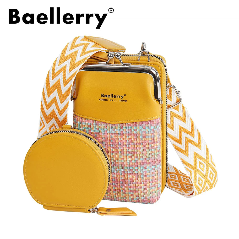 Baellerry New Big Capacity Women Phone Bags Crossbody Shoulder Female Composite Bag Handbag Zipper Coin Pocket Women's Wallet