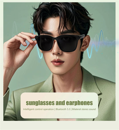 New Smart Glasses Intelligent Driving Navigation Wireless Music Play Outdoor Sunglasses Bluetooth Call Anti-blue Light Eyeglass