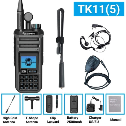 Quansheng Original Tk11 (5)  27 Mhz Walkie Talkie Handheld 10W Frequency Wireless Am Fm Ham