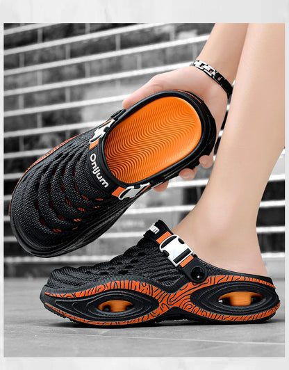 Summer Men's Beach Clogs Outdoor Sandals New Design Slippers EVA Soft Slides For Men Casual Garden Shoes Male Beach Slippers