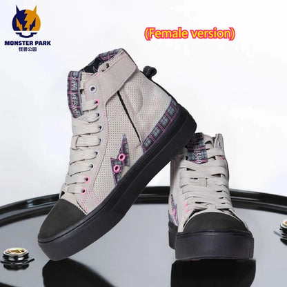 Motorcycle Boots Microfiber Off-road Motocross Shoes Anti-slip Biker Boots for Men Women Causal Motorboats Motorcycle Sneakers