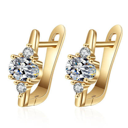 925 Silver Needle Princess Crystal Square Zircon Drop Earrings for Women Trendy Simplicity Jewelry Girl Sweet Gifts New