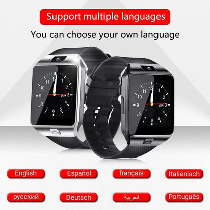 New Watches Mens 2025 Sport Watch Electronic Clock Support TF SIM Card Camera SMS Call Women Smartwatch for Android Phone
