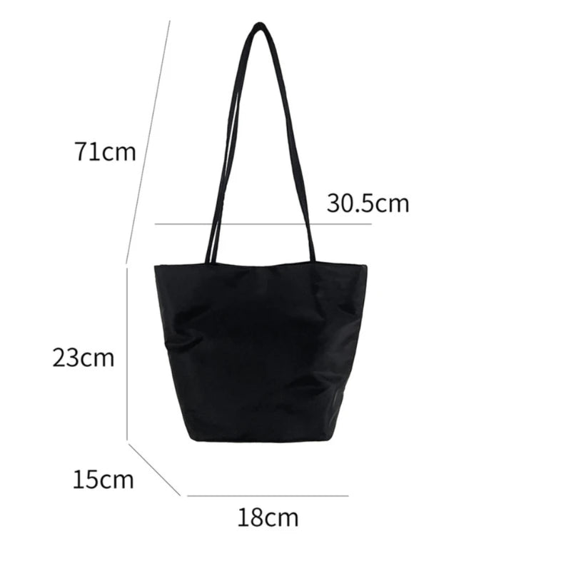 Casual Nylon Bucket Bags for Women Shoulder Bag Fashion Soft Women Bag NEW Tote Purses and Handbags Female Shopper Commuter Bags