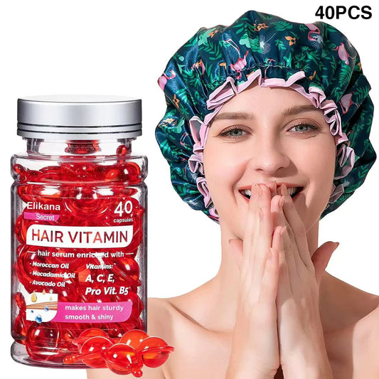 "80PCS/40PCS Avocado & Argan Oil Hair Serum – Repairing, Frizz Control & Shine Boost – For Dry & Damaged Hair"