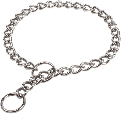 Seamless 304 Stainless Steel Dog Choke Collar Slip P Chain - Adjustable Heavy Duty Training Collar for Small  Medium Large Dogs