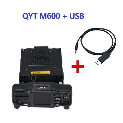 QYT M600 25W Separate Panel Mobile Radio Double Speaker Design VHF UHF Dual Band Walkie Talkie