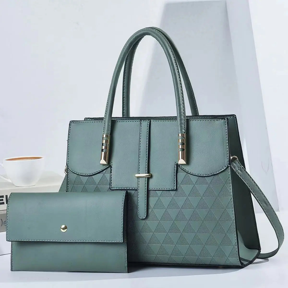 New Women's bag handbags for women femme Shoulder bag Women's Lychee pattern PU Portable bucket bag ladies messenger bag