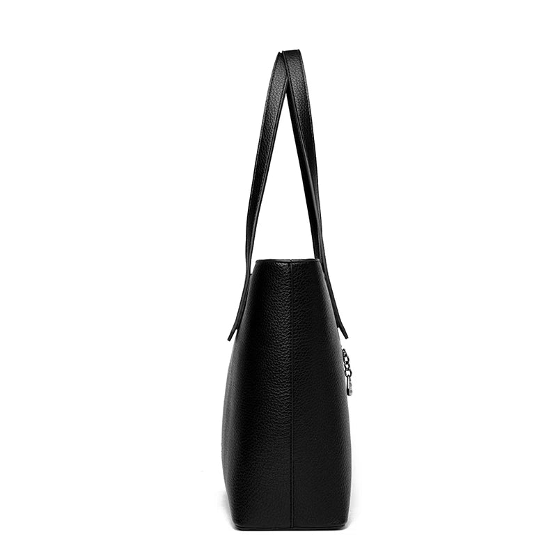 Genuine High Quality Large Capacity Shoulder Bag Female Tote Bag New Luxury Designer Handbag For Fashion Women Brand Shopper Bag