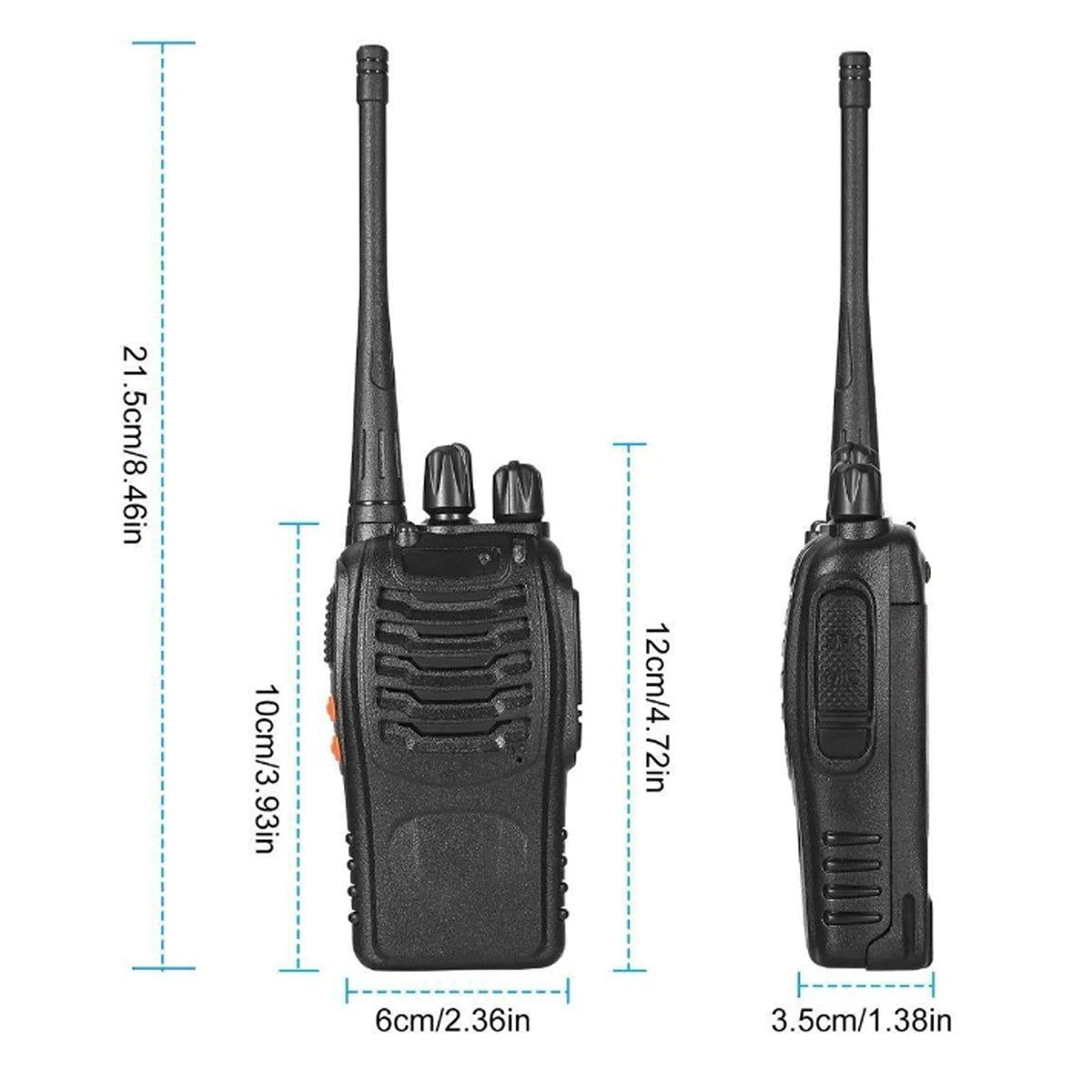 2/4/6pcs Baofeng BF-888S Wholesale Original 3-5km Long Range Walkie Talkie 16CH UHF 400-470MHz USB/EU/US Portable Two Way Radio