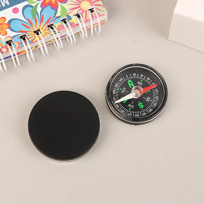 35/40MM Handheld Compass ABS Camping Pocket Compass Portable Navigation Climbing Riding Children Gift Outdoor Survival Gear