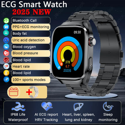 TK16 Smart Watch Men 2.04 Inch Amoled Bluetooth Call AI Voice ECG Health Monitoring SOS Sports Fitness Tracker Women Smartwatch