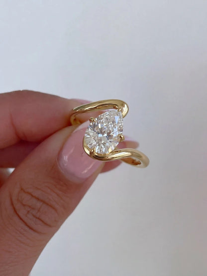 925 Sterling Silver Simple Fashion Water Drop Zircon Ring For Women Engagement Wedding Luxury High Quality Fine Jewelry