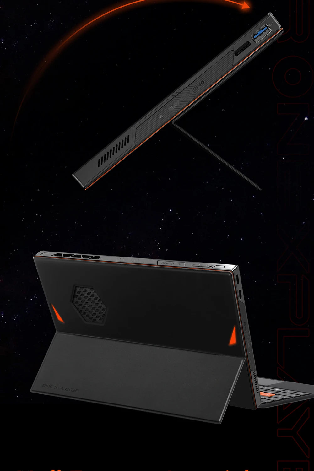 Onexplayer X1 pro 3-in-1 Mini Laptop A1470-32G+2TB Windows 11 10.95'' Gaming Laptop AI Camera 120hz HDMI Handheld GamePad Tablet