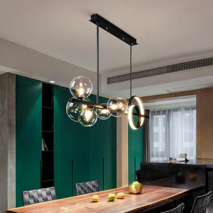 Magic Bean Long Pendant Lights Nordic Restaurant Modern Creative Kitchen Light Luxury Living Room Bar Decor Lighting G9 Bulb