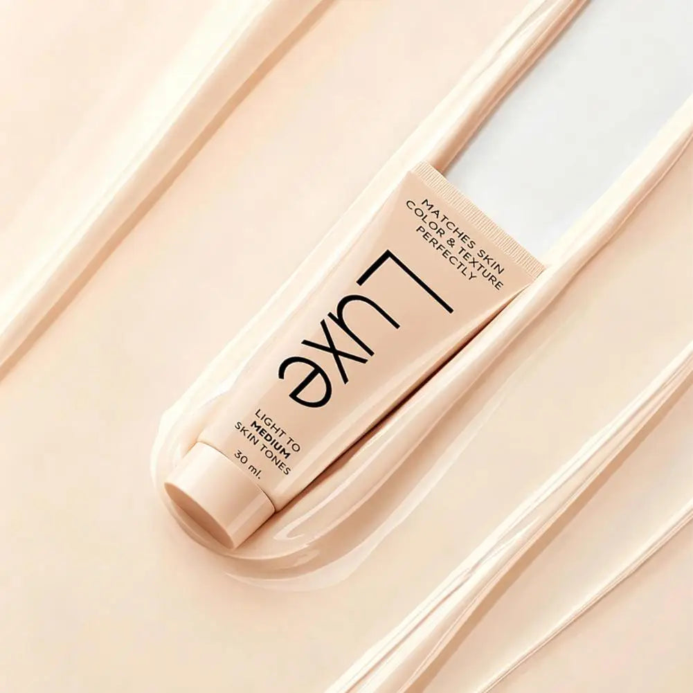 Korean Luxe Color-Adjusting Liquid Foundation Natural Matte Moisturizing Concealer Long Lasting Full Coverage Base Makeup