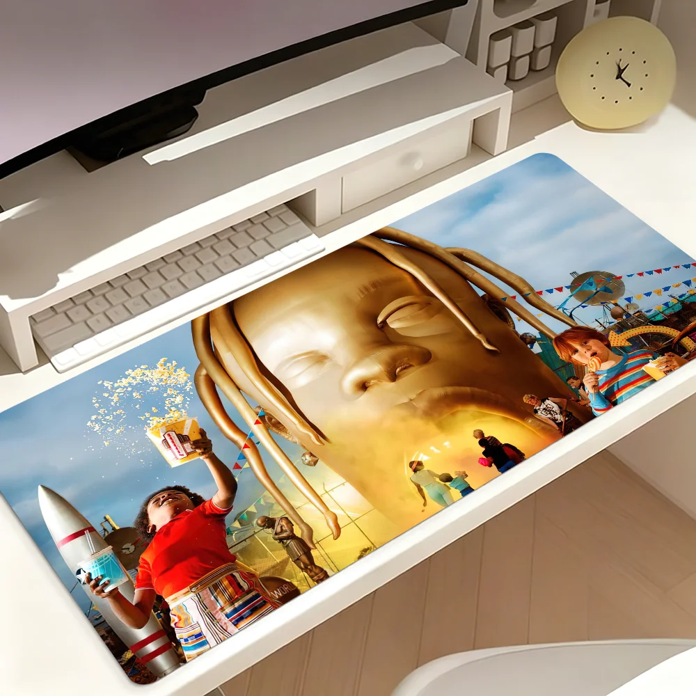 T-Travis Rapper Scott Utopla Mouse Pad Non-slip Thickened MousePad Student Cushion Large Writing Gaming Lockedge Office
