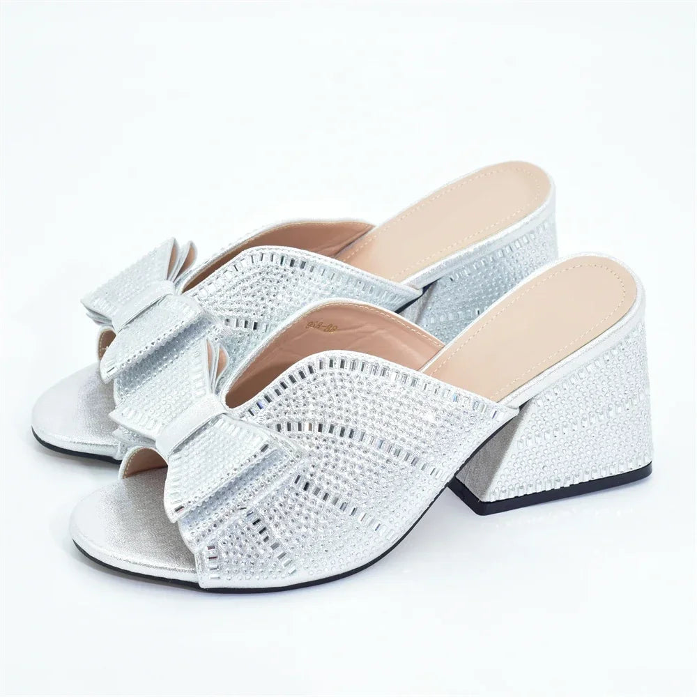 2026 Italian Elegant Women Party Pumps Decorated with Rhinestone Plus Size Women Shoes 43 High Heels Women Pumps Platform Heels