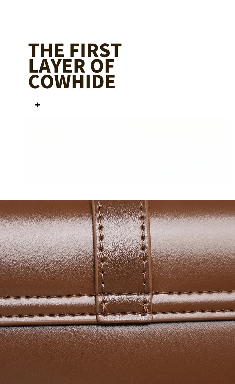 YANATARI Underarm Cowhide Genuine Leather Handbags Women Vintage Shoulder Bag Female Crossbody Bags Luxury High Quality 2025