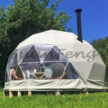XZ OEM ODM Glamping Dome 4m 5m 6m 7m 8m Lowest Price Geodesic Dome House Tent for Sale
