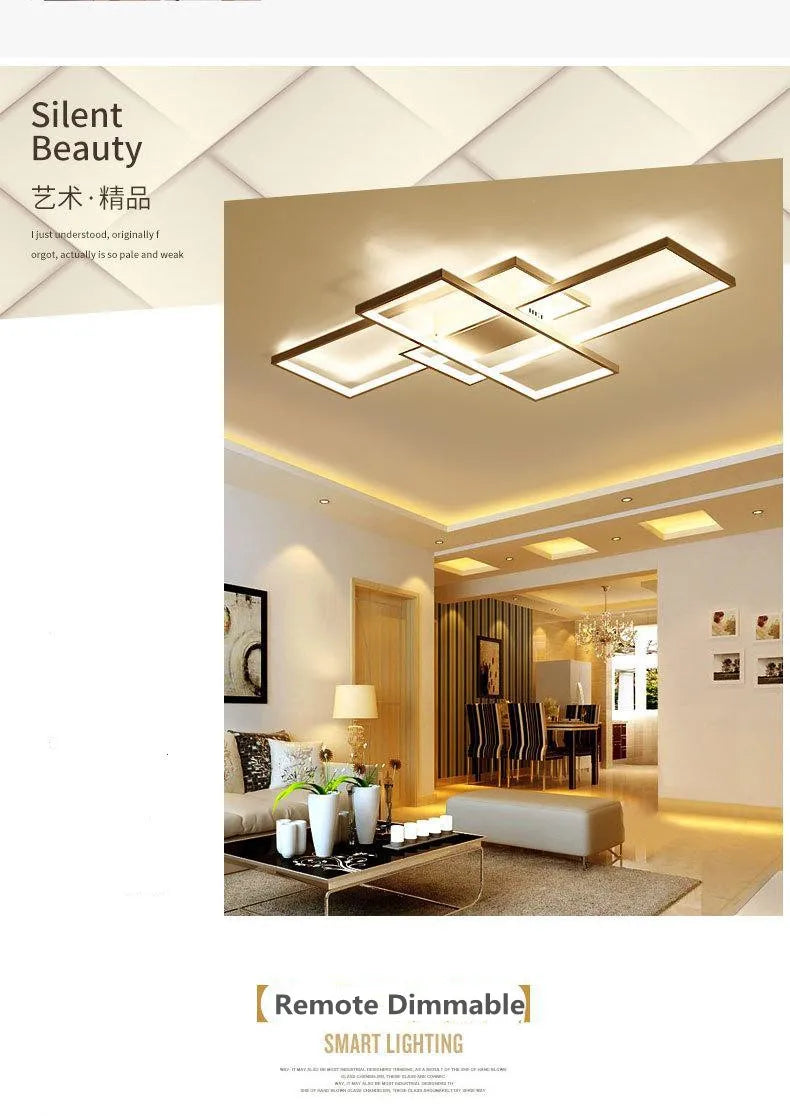 Remote Control Living Room Ceiling Lights Modern Dimmable led Ceiling Lamps Restaurant LED Ceiling Light Dining Room Lighting